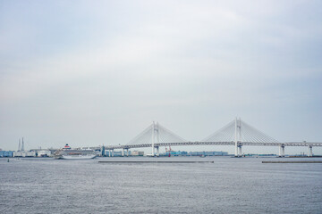 Fototapeta premium 神奈川県横浜市の港の風景