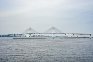 神奈川県横浜市の港の風景