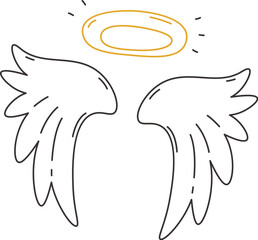 Angel Wings With Halo