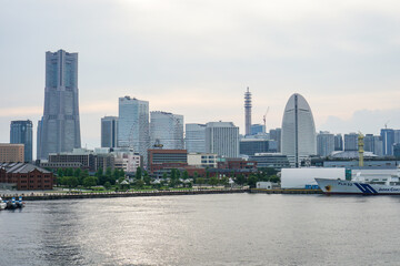 神奈川県横浜市の港の風景