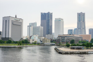 Fototapeta na wymiar 神奈川県横浜市の港の風景