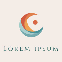 Vector logo isolated from the light background. 