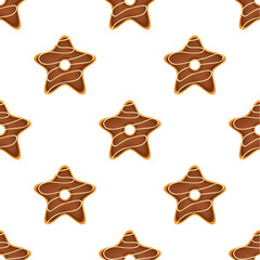 Pattern homemade cookie different taste in pastry biscuit