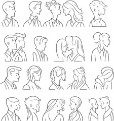 Good relationship icon set. It included couple, happy, enjoy, and more icons. 
