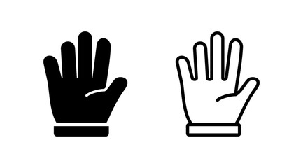 Hand icon vector. hand symbols. palm