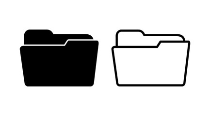 Folder icon vector. document folder icon