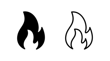 Fire icon vector. fire flame icon