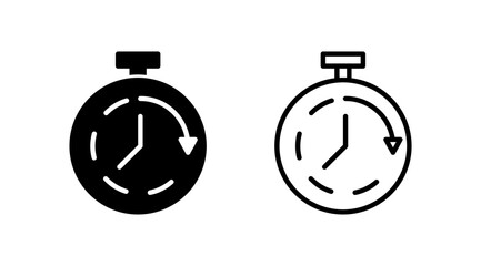Clock icon. Time icon vector. Clock icon in trendy flat style isolated