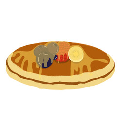 pancake with honey 