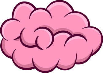 Brain cartoon icon