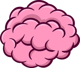 Brain cartoon icon