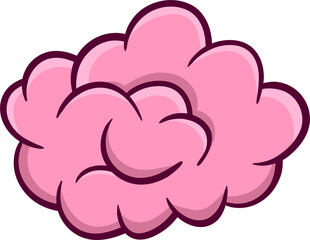 Brain cartoon icon