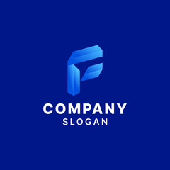 Letter F Simple Monogram Logo
