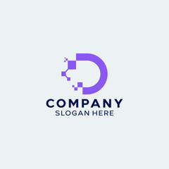 Letter D Simple Monogram Logo