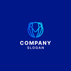 Letter M Simple Monogram Logo