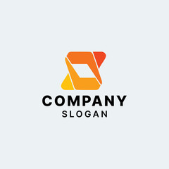 Letter S Color Simple Modern Logo