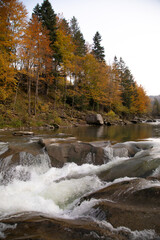 river in autumn 