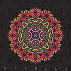 vector lineal mandala background