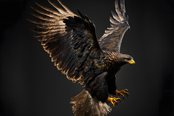 Black golden Eagle