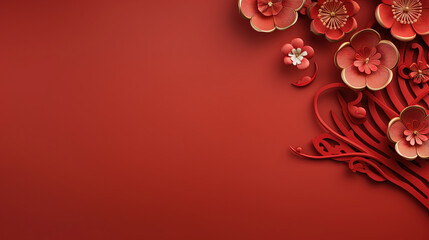 Chinese new year background 3d illustration