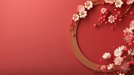 Chinese new year background 3d illustration