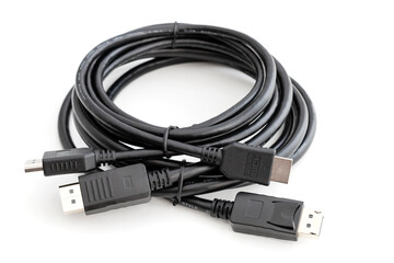 DisplayPort and HDMI Cable for connecting a computer to a monitor and other multimedia consumer...