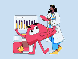 Medical Characters Anti-epidemic Flat Vector Concept Operation Hand Drawn Illustration
