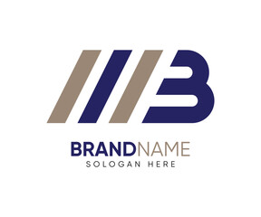 M B letter logo design vector logo template © Sumon