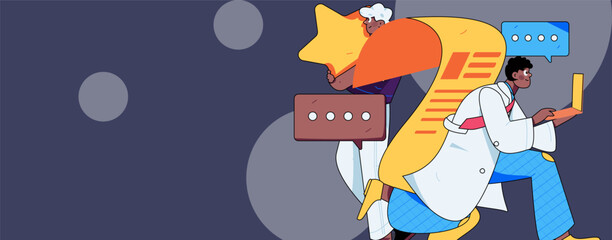 Medical Characters Anti-epidemic Flat Vector Concept Operation Hand Drawn Illustration
