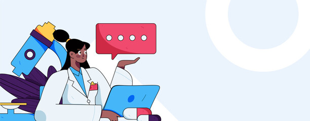 Medical Characters Anti-epidemic Flat Vector Concept Operation Hand Drawn Illustration
