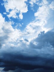 blue sky with clouds