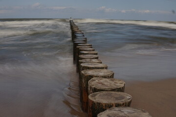 Fototapeta premium pier on the beach