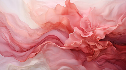 Pink silk background. Generative Ai