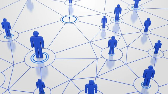 Social network connections background loop