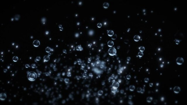 This is a stock motion graphic that shows air bubbles rising up.