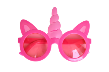 Cute pink unicorn sunglasses with horn and ears