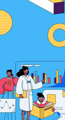 Medical Characters Anti-epidemic Flat Vector Concept Operation Hand Drawn Illustration
