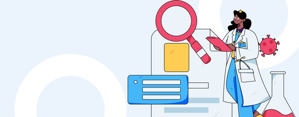 Medical Characters Anti-epidemic Flat Vector Concept Operation Hand Drawn Illustration
