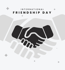 Obraz premium International friendship day social media post banner design