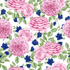 seamless pattern with  roses