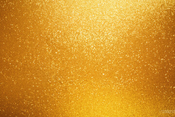 Gold glitter festive sparkle foil texture. Golden background. - 619448821