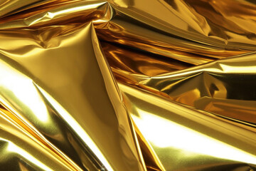 Gold foil texture. Golden background.
