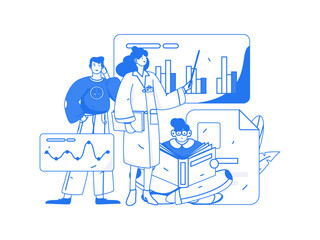 Medical Characters Anti-epidemic Flat Vector Concept Operation Hand Drawn Illustration
