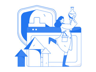 Medical Characters Anti-epidemic Flat Vector Concept Operation Hand Drawn Illustration

