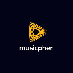 Music Logo, Creative For modern Business company brand logo design vector illustration