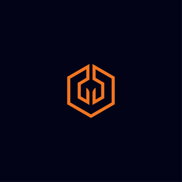 Logo Polygons Orange. This logo is suitable for many purpose as corporate identity, mobile and technologies development, engineering firm and more.