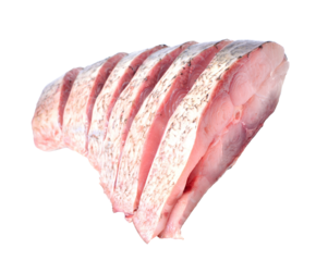 Fish carp steak isolated 