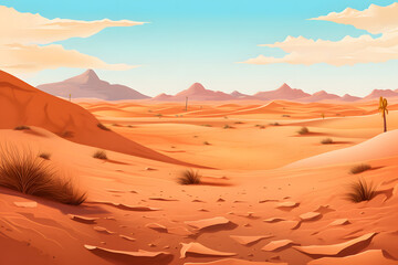 Fototapeta premium landscape nature vector Made with Generative AI