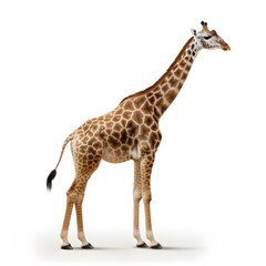 Giraffe on a white background