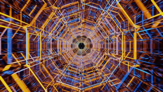 seamless loop Psychedelic 3D 4k kaleidoscope sacred geometry geometric patterns for live concert music video abstract trippy acid trance dmt lsd colorful art. Place for logo